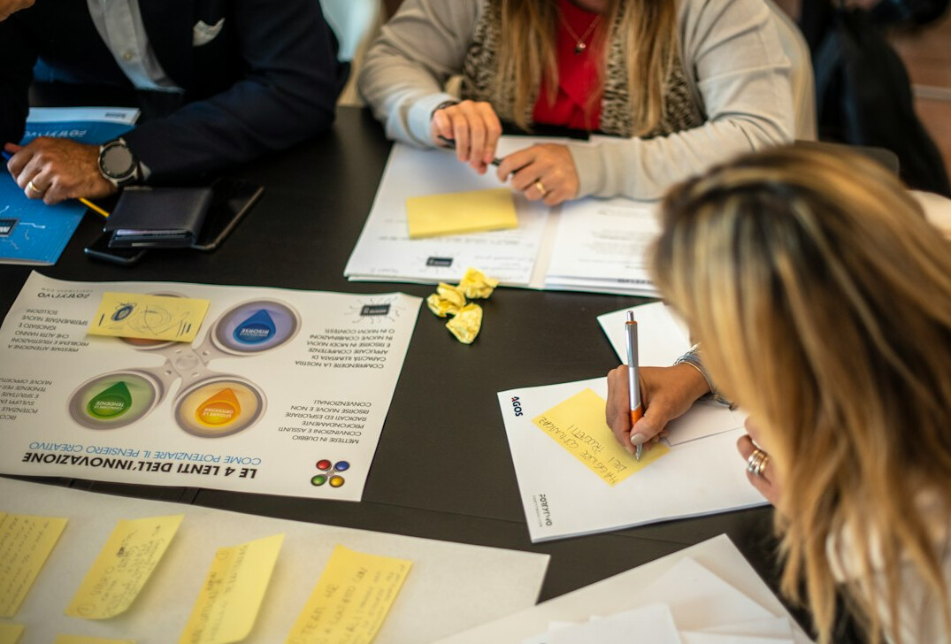 group discussion in workshop
